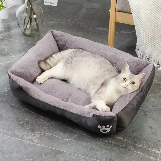 Luxury Pet Sofa Bed – Soft Cat & Dog Nest in 5 Sizes