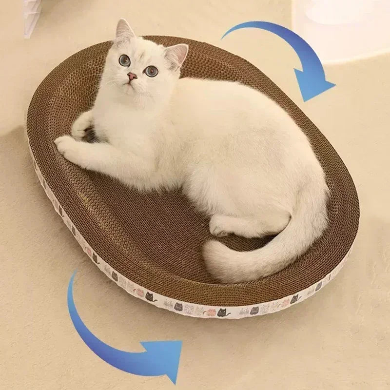 Round Corrugated Cat Scratcher Bed – Durable Claw Grinding Toy & Nest